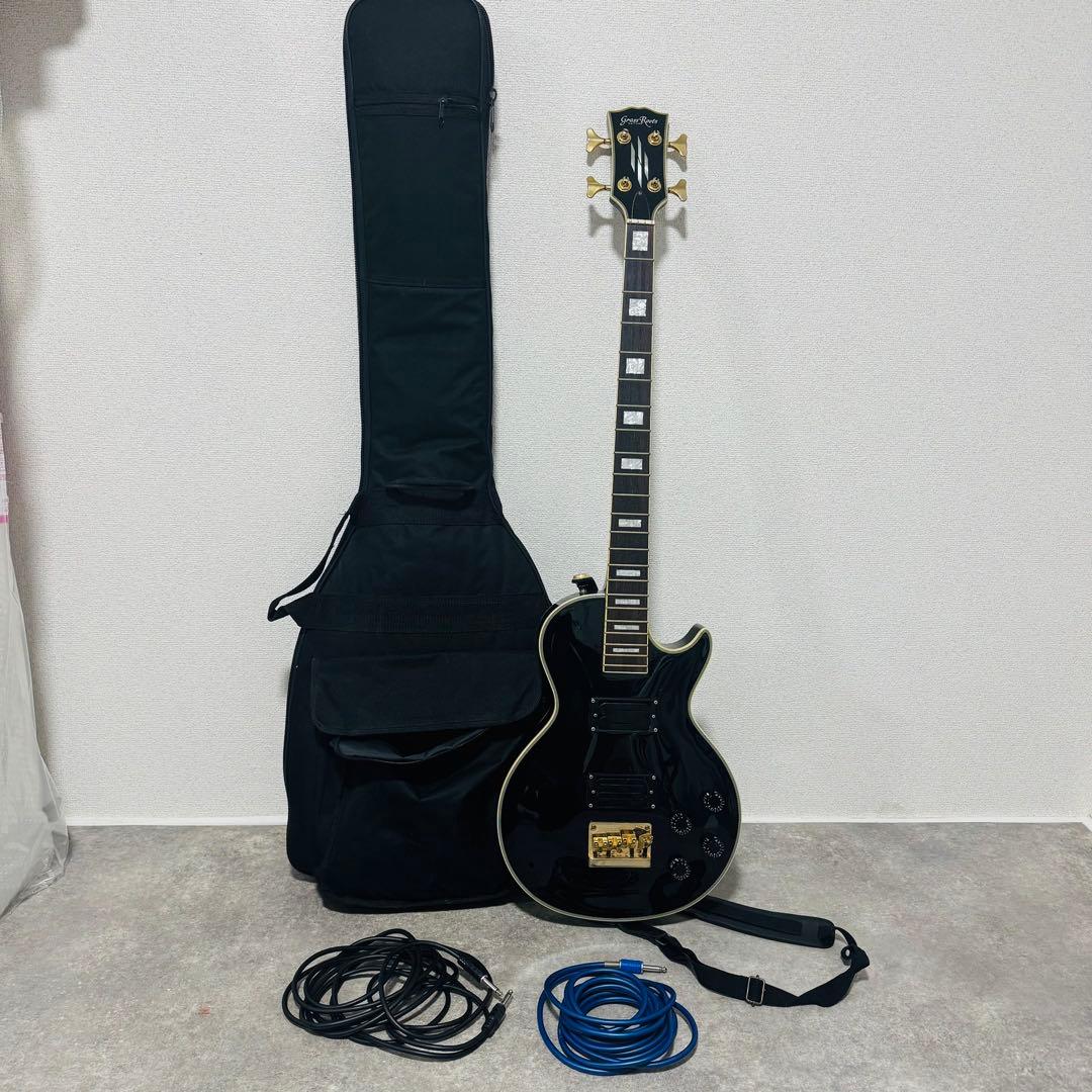 GrassRoots エレキギター レスポールタイプ ピックガードなし ケース付
