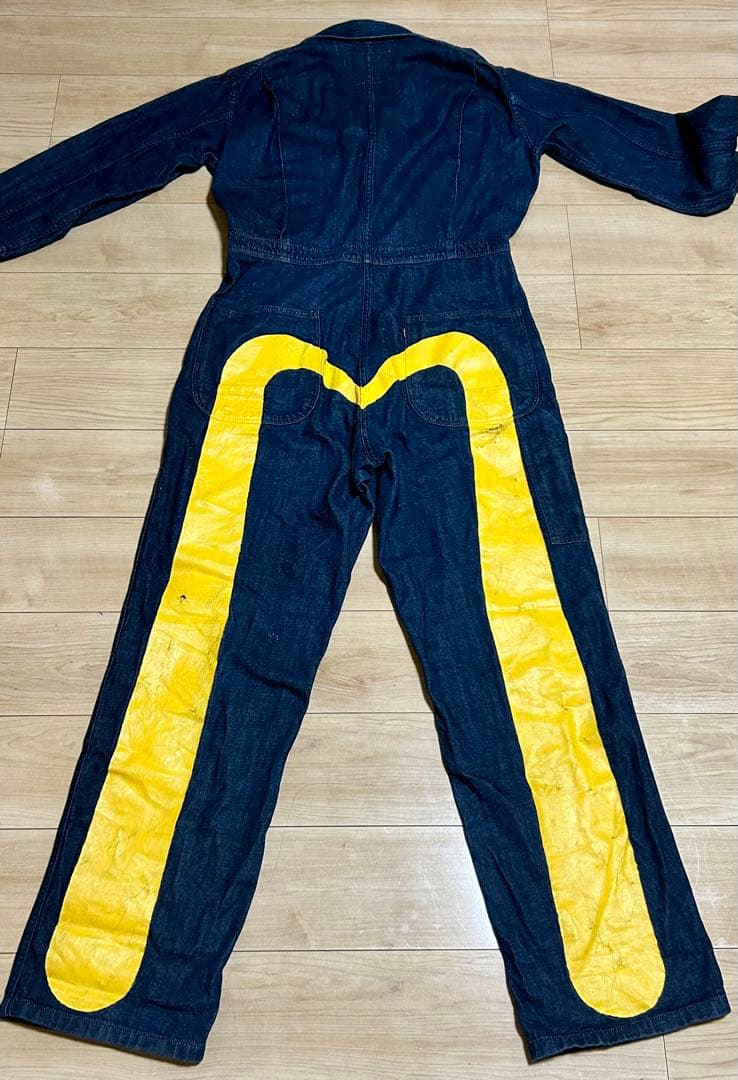 希少廃盤✨EVISU 大黒ペイント デニムつなぎ Lot.1200 44