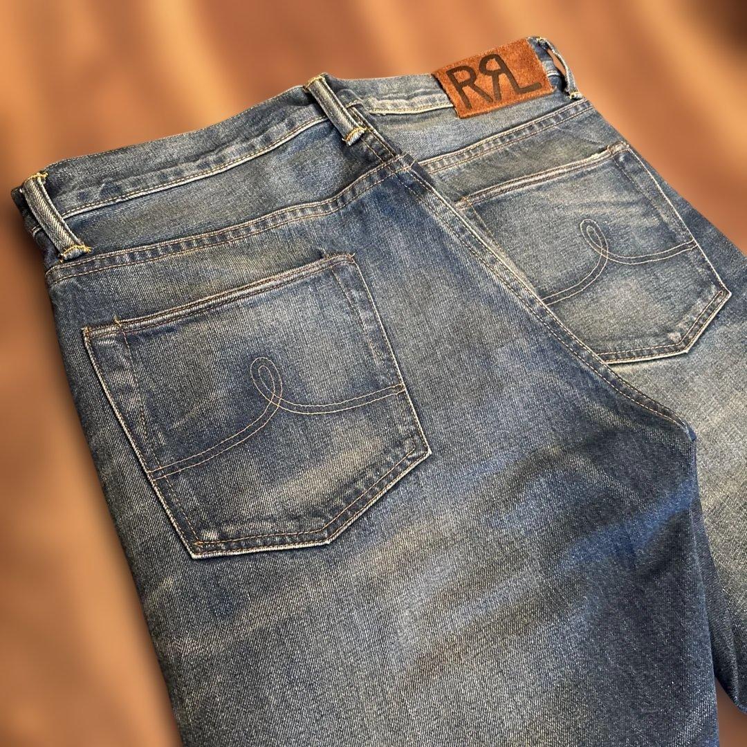 RRL ヴィンテージ５ポケット ストレート デニム ダブルアールエル