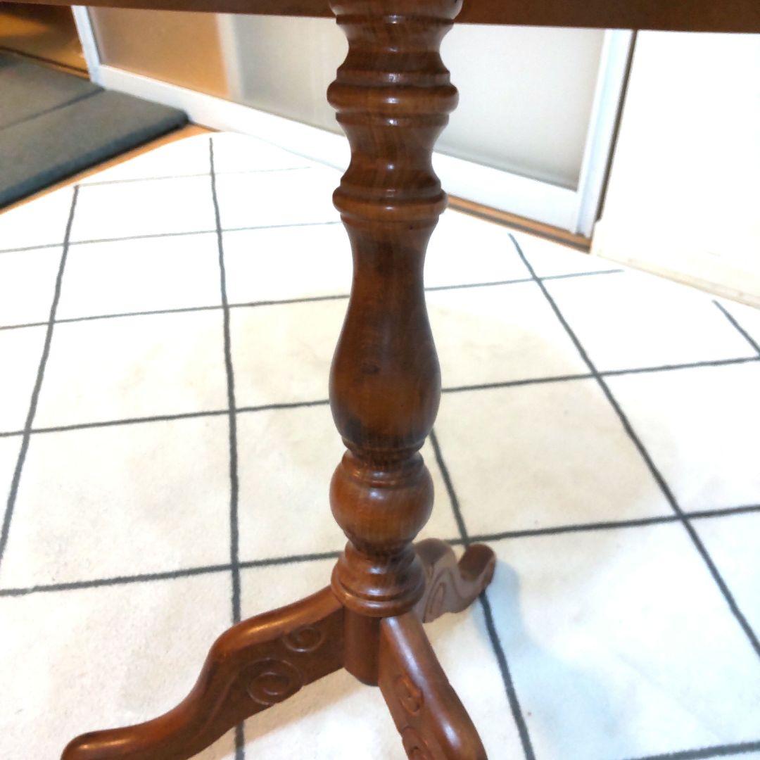 イタリア家具 象嵌細工 コーヒーテーブル サイドテーブル 波型天板 アンティーク