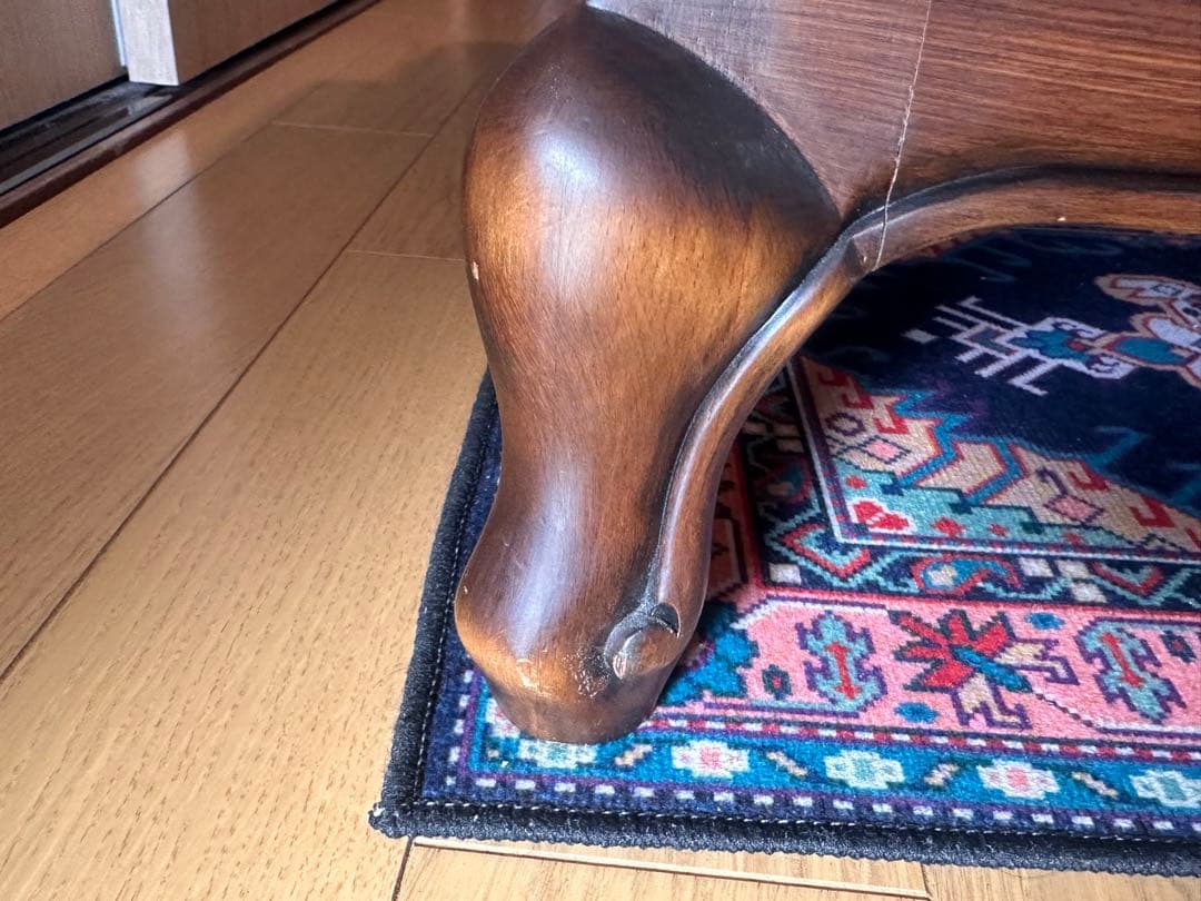 【美品】カリモク シングルソファ インテリア アンティーク 猫脚 1人掛け 椅子