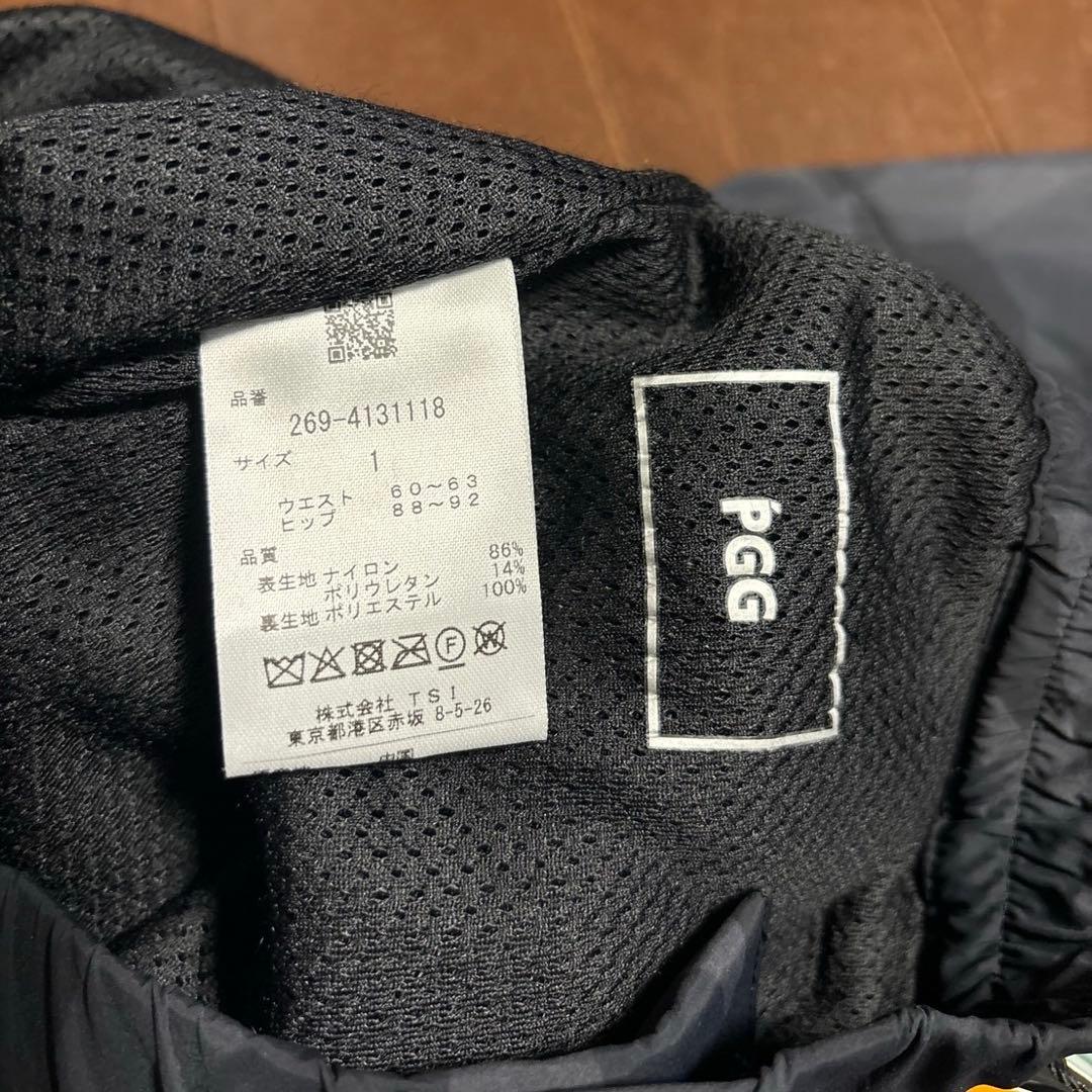 パーリーゲイツPGG GSIXNyストレッチタフタメOCTAパンツブラック系1