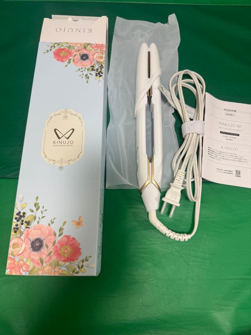 KINUJIO W ストレートヘアアイロン ホワイト