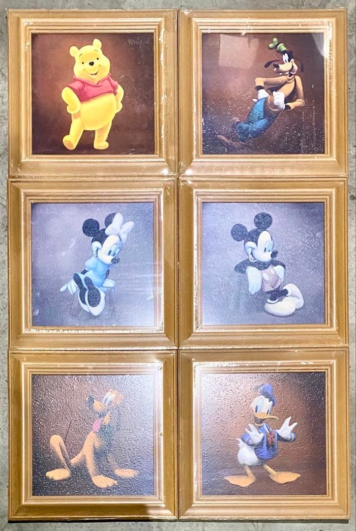 ディズニーチャラクターアートプリント6枚セット