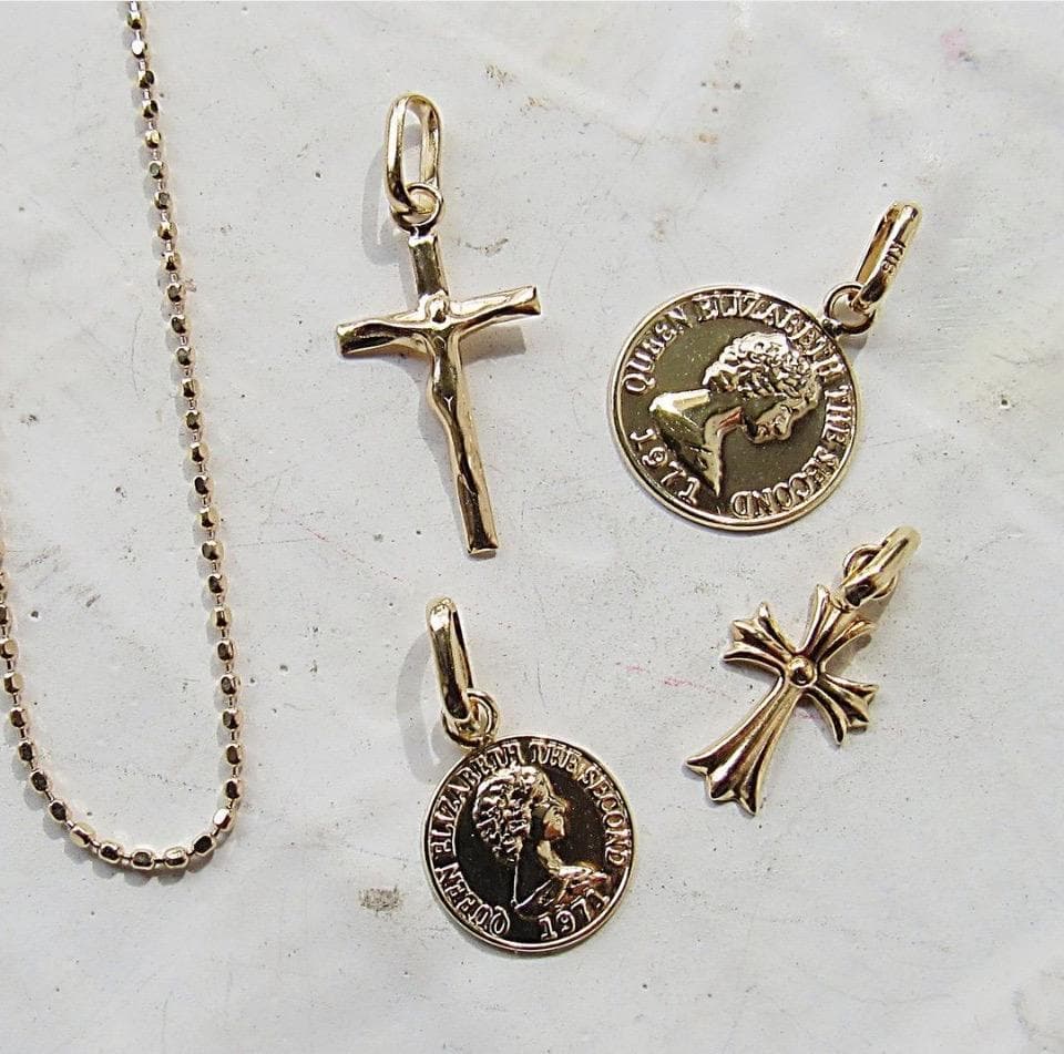 K18  ネックレス トップ 刻印 18K ネックレストップ 新品 L