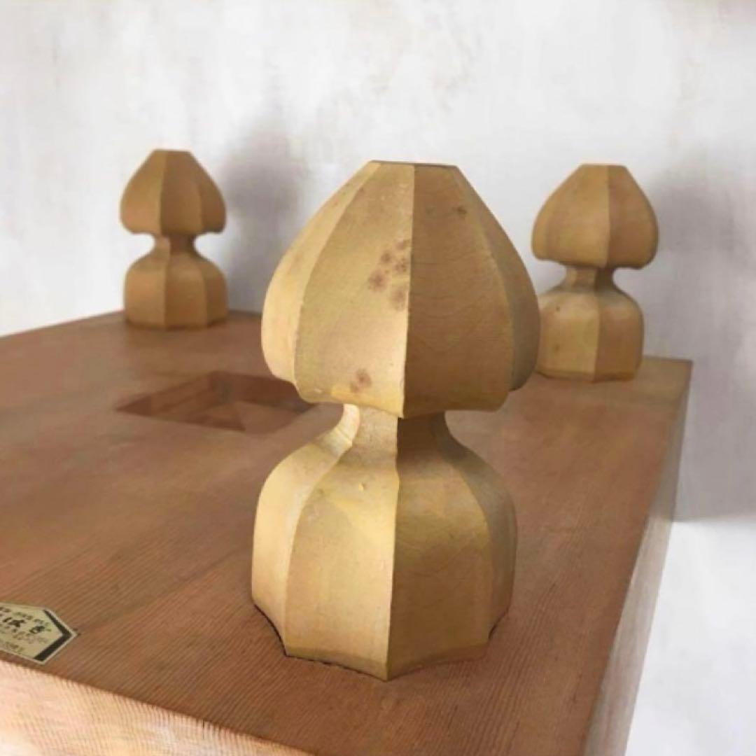 高級碁盤★天地柾目？ へそ有り 脚付き★天然木★メルカリ便送料込み