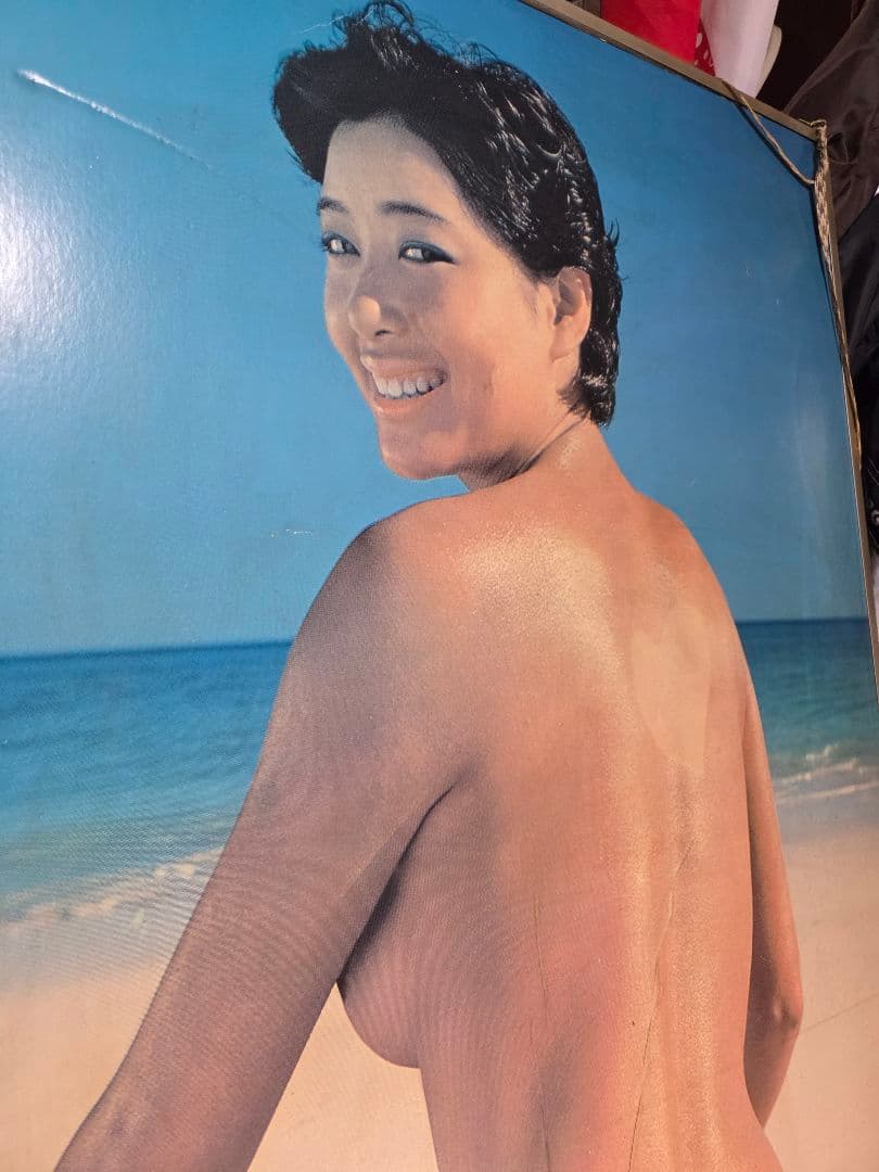 珍品、アンティークな カネボウ夏目雅子ポスターフレーム版