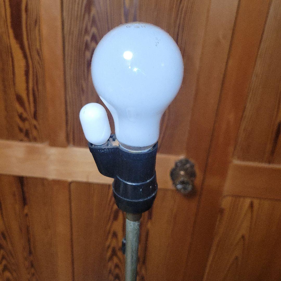 【長期保管品】スタンドライト 2灯式アンティークライト 昭和レトロ