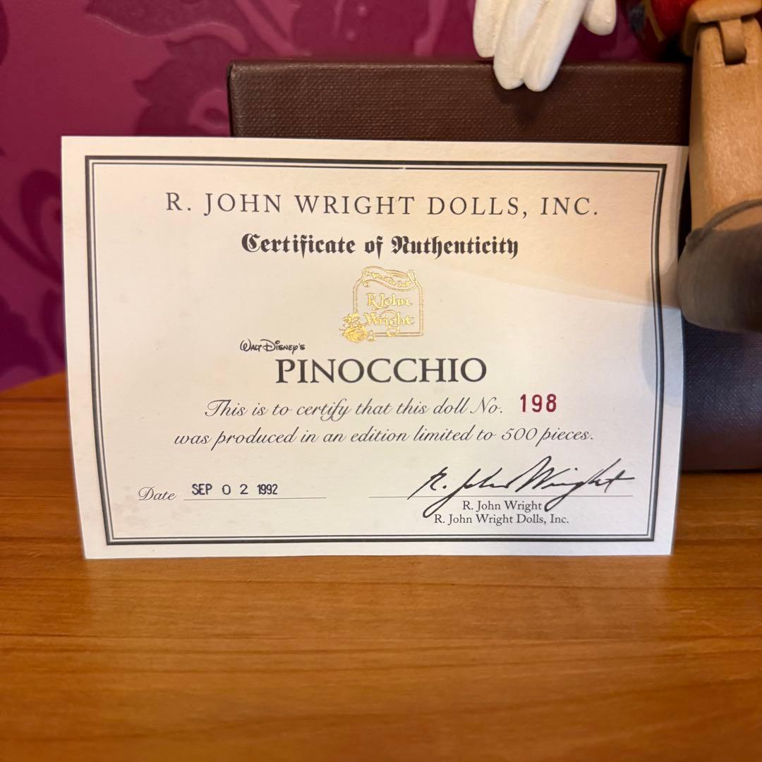 R.john wright ジョンライト　ピノキオ　ドール コレクターズアイテム