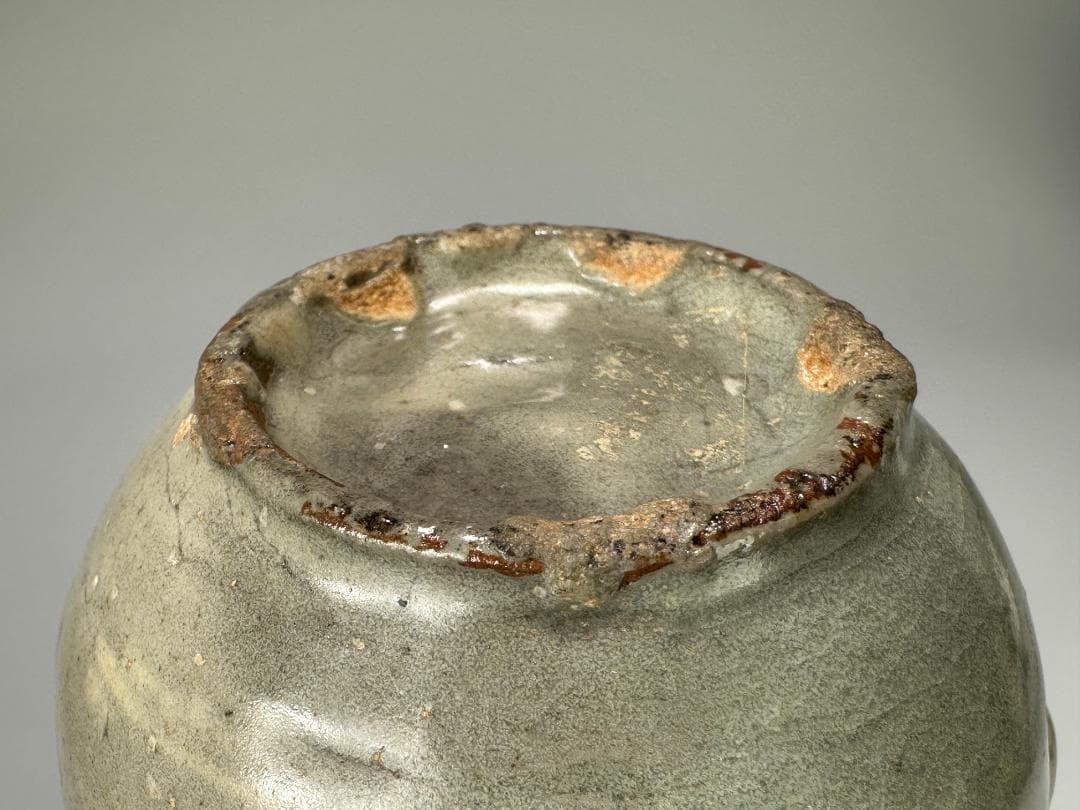 韓国美術　高麗～李朝時代　高麗青磁　象嵌魚柳文　急須　水注　金継　朝鮮古陶磁