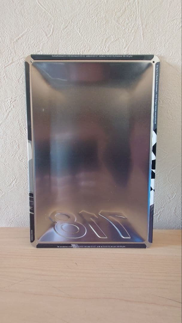 レア ポルシェ 718 ・ ボクスター ノベルティ 非売品 ガレージ プレート