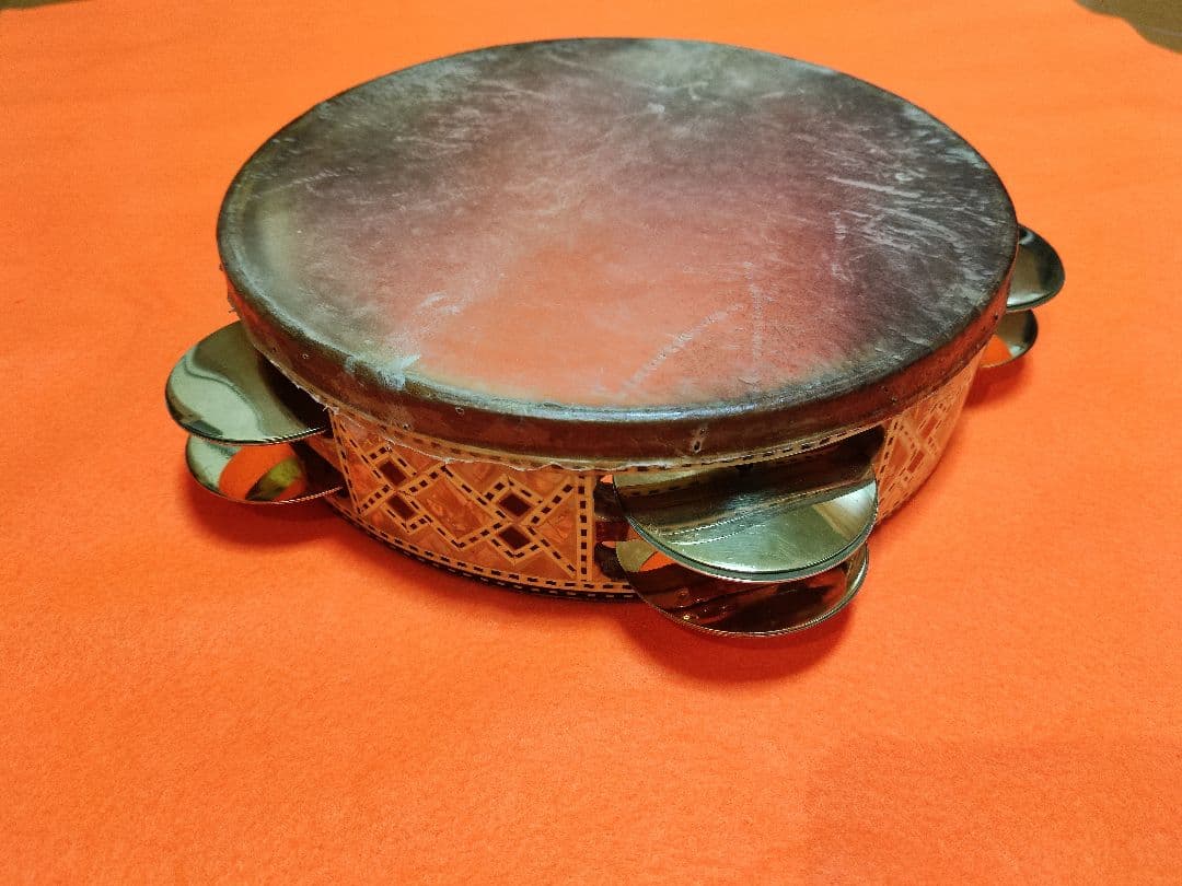 ☆アラブタンバリン レク【魚皮】 Gawharet-Elfan　エジプト製☆