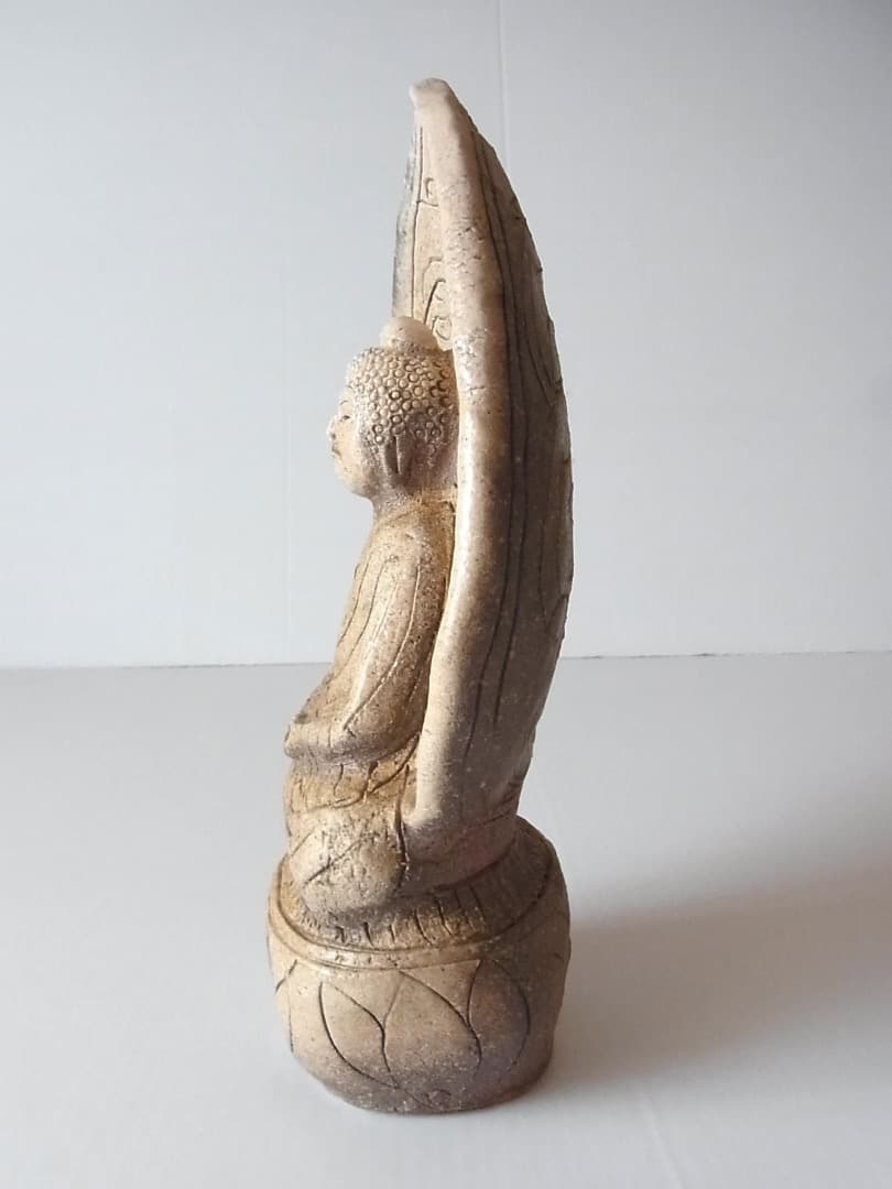 小嶋亜創『灰釉陶仏（大）』初期伊万里 李朝 古唐津 黒高麗 オンギ くらわんか