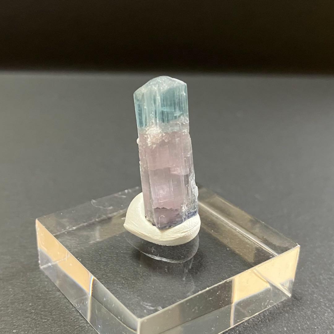 バイカラートルマリン　アフガニスタン　ブルーキャップ&ピンク　鉱物標本　原石