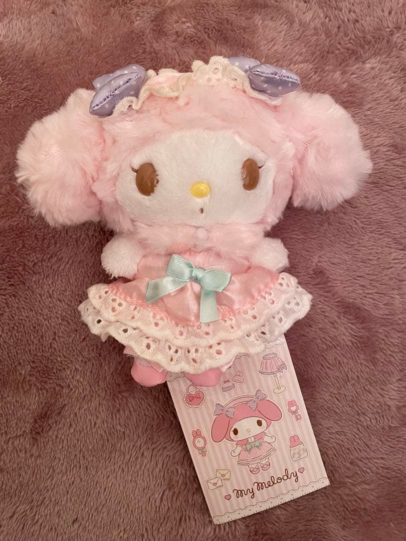 希少美品マイメロディ マイメロおめかしシリーズ マスコット ぬいぐるみ