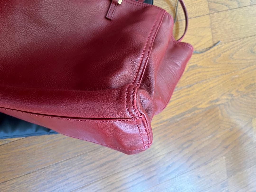 Fendi レザー ハンドバッグ 赤