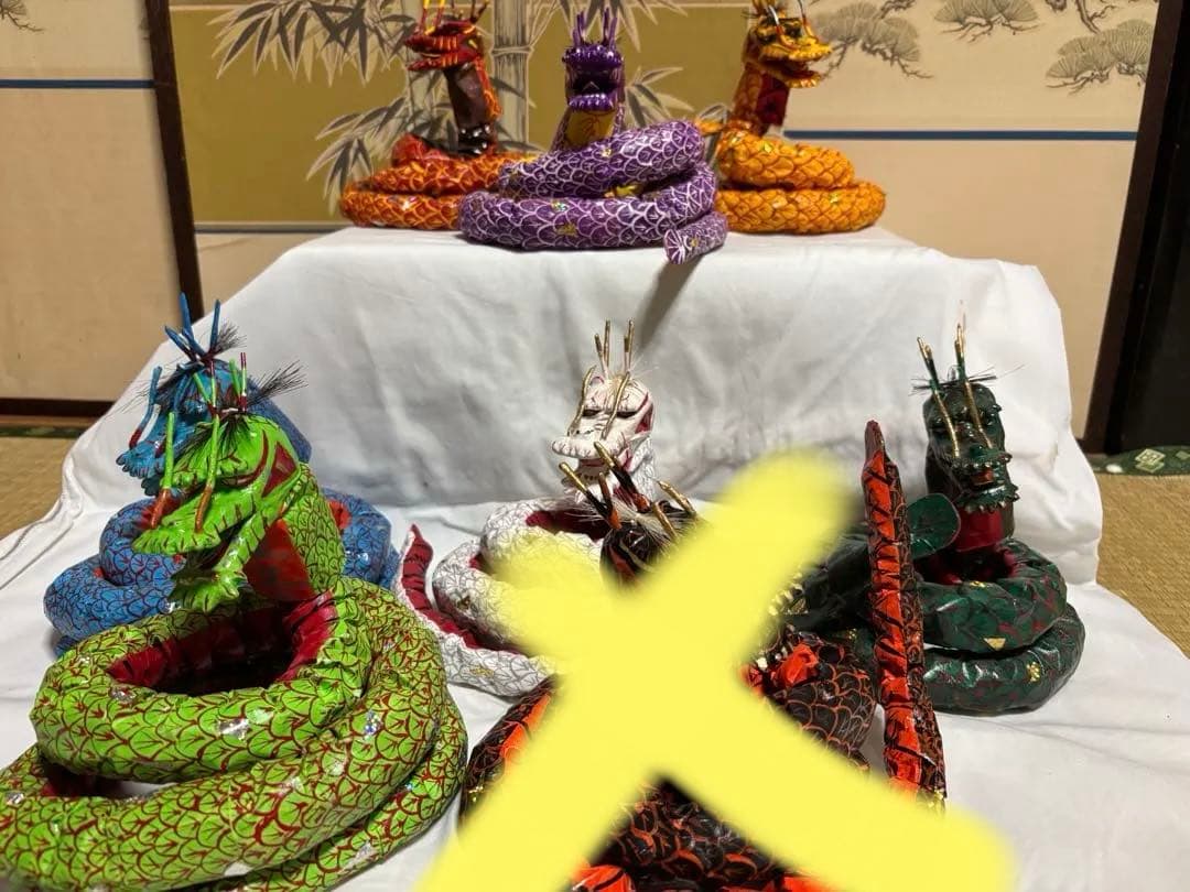 ヤマタノオロチ　八岐大蛇　7体セット