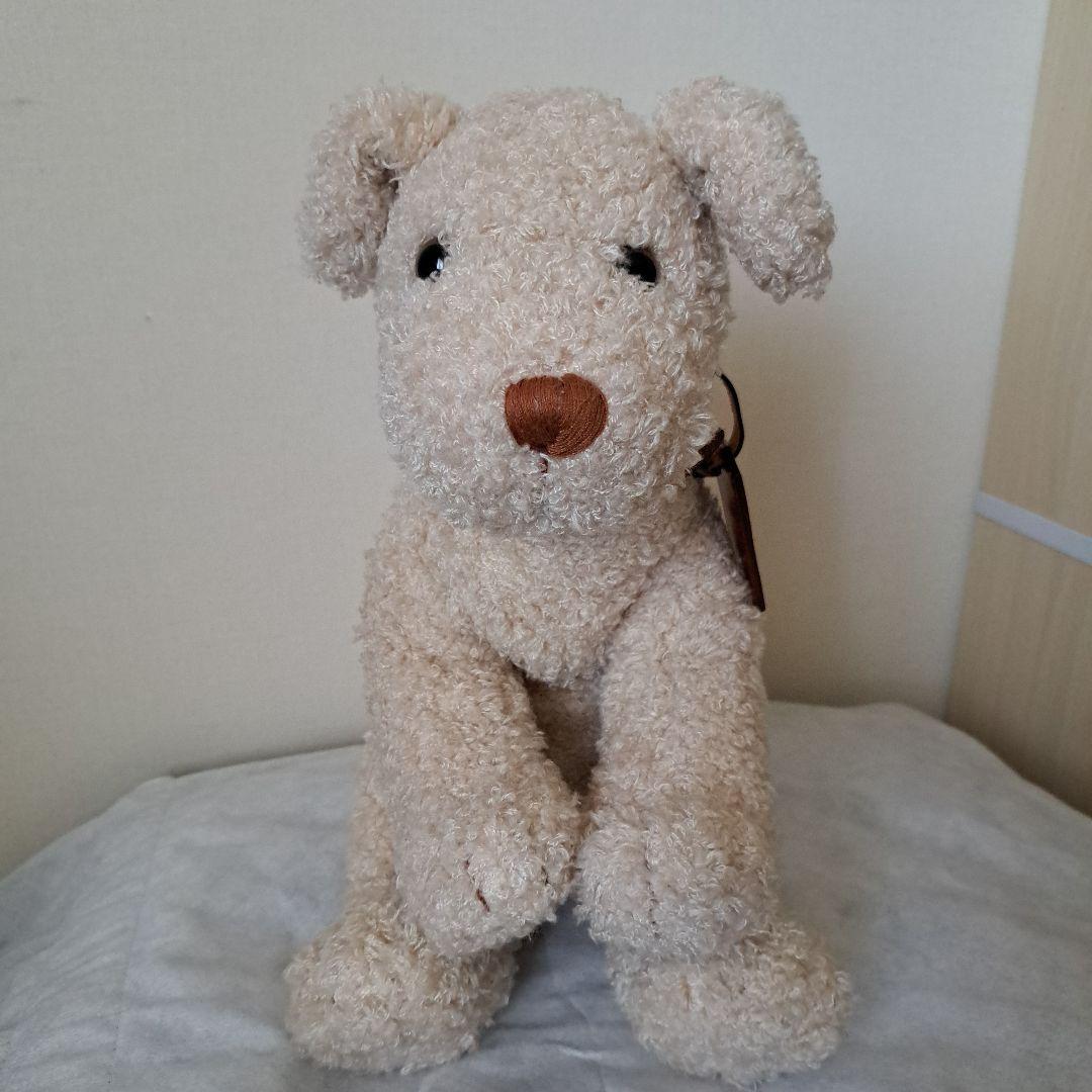 アフタヌーンティー　犬　レア　ぬいぐるみ　首輪付き　エアデールテリア　インテリア