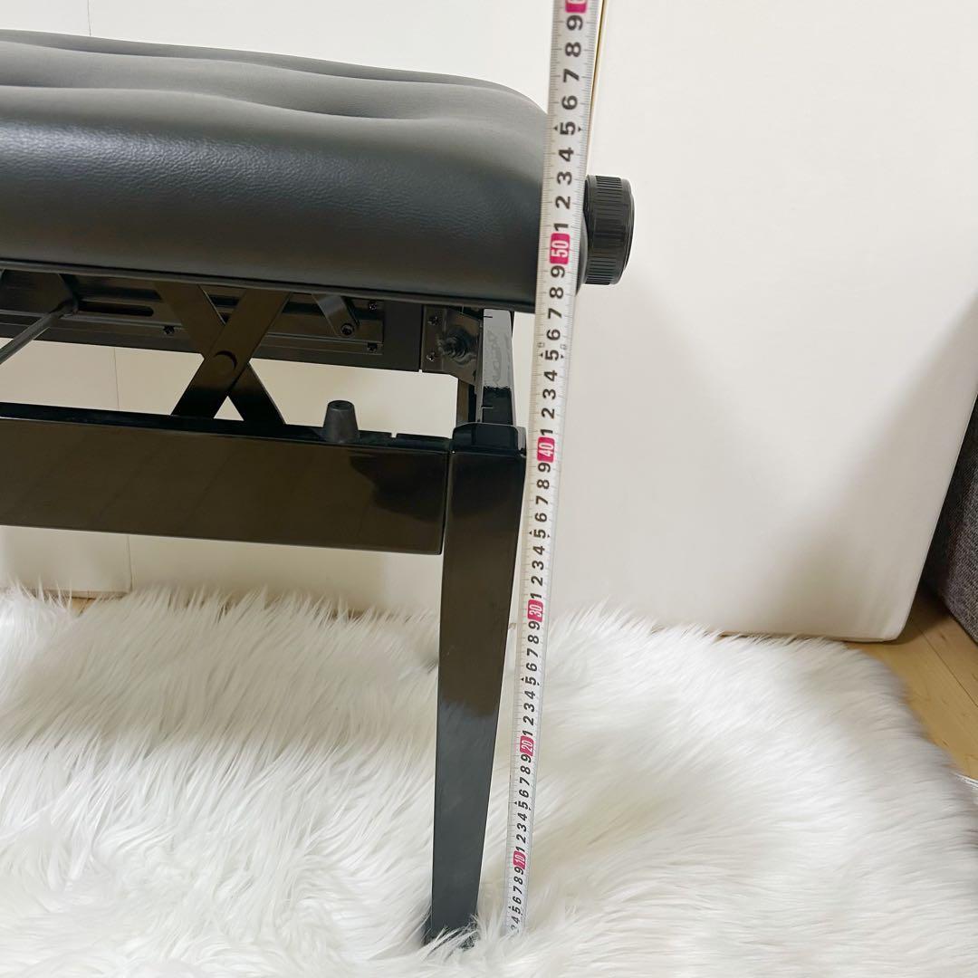 ITOMASA イトマサ　ピアノ高低椅子 AE ブラック　指詰め防止　6つボタン