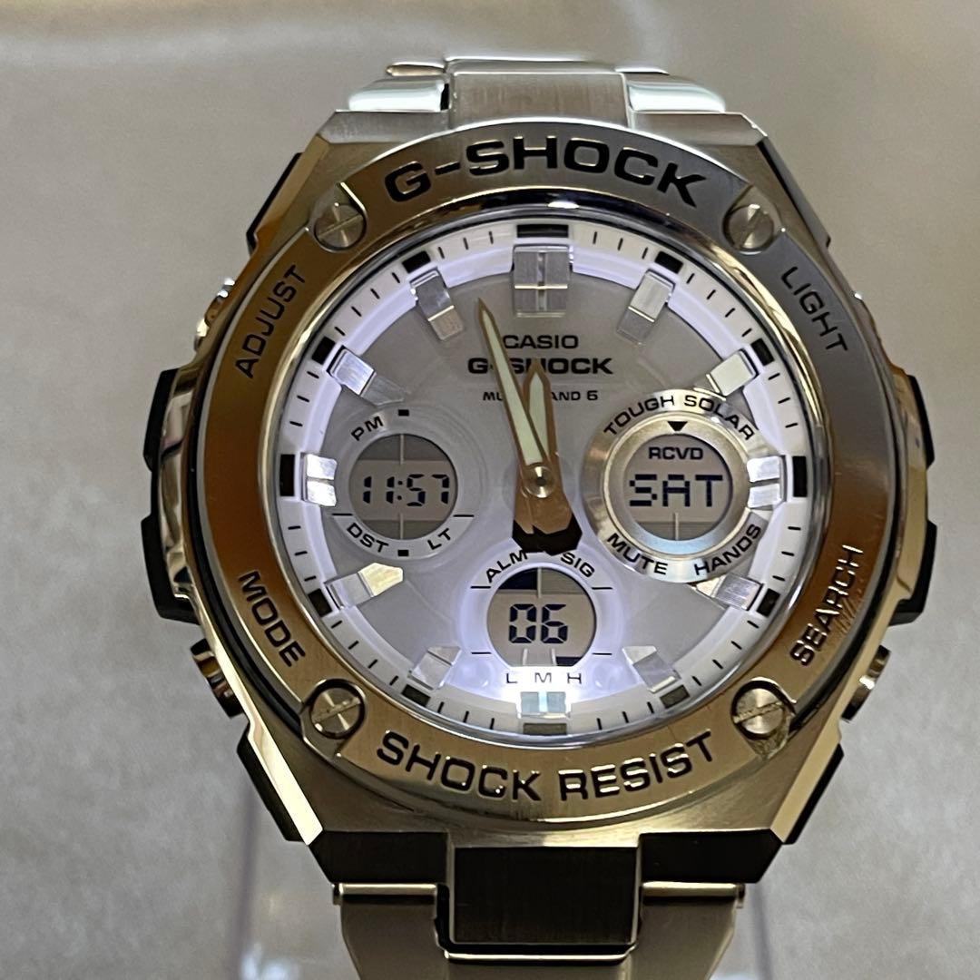 CASIO G-SHOCK GST-W110D 電波ソーラー 稼動品