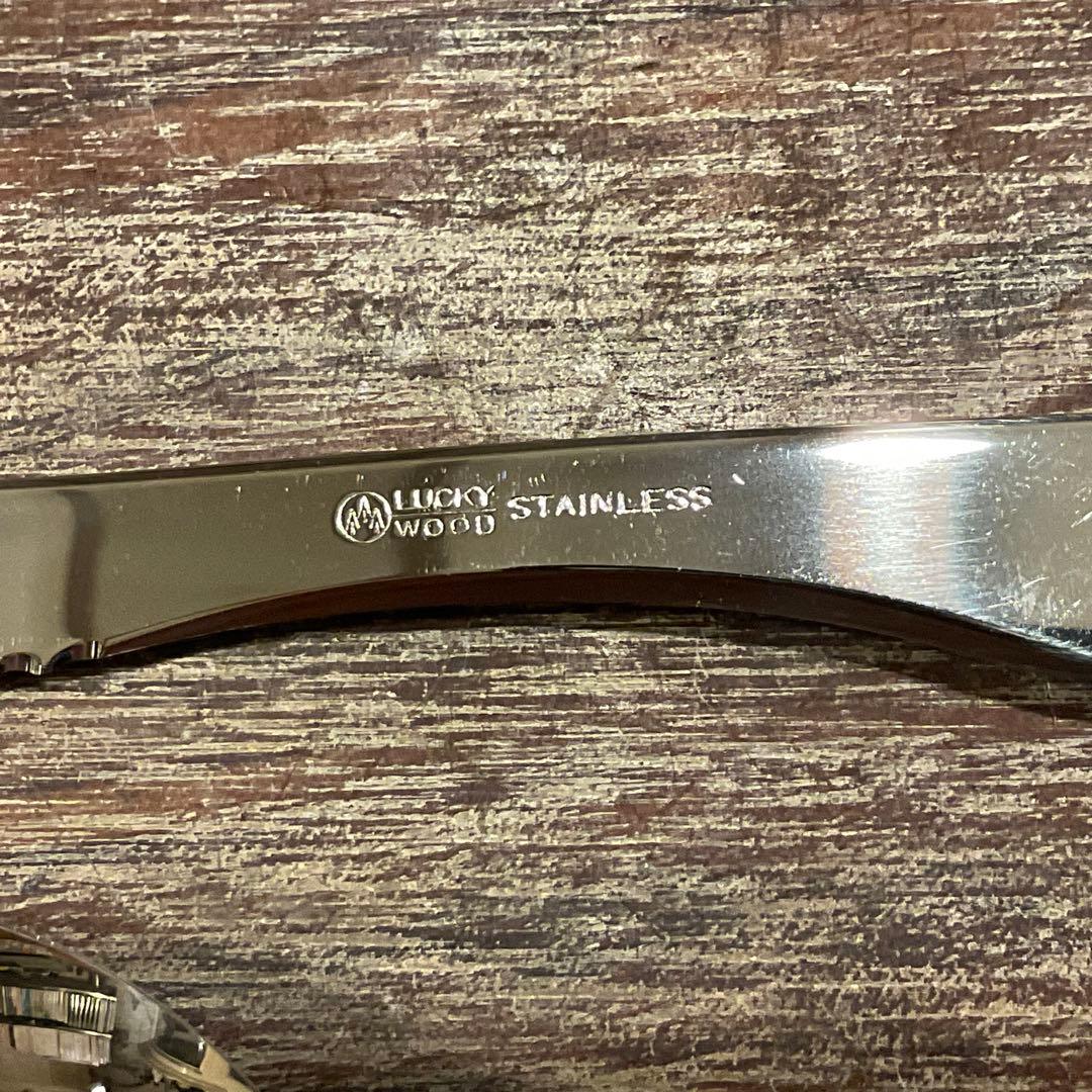 高品質！18ー12 新品 未使用 ラッキーウッド カトラリーセット 18本