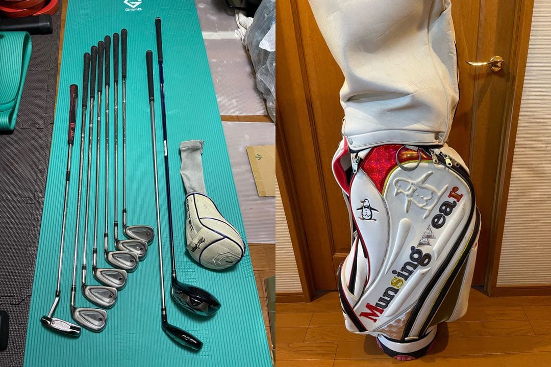 マンシングウェアゴルフバッグ　ゴルフクラブ