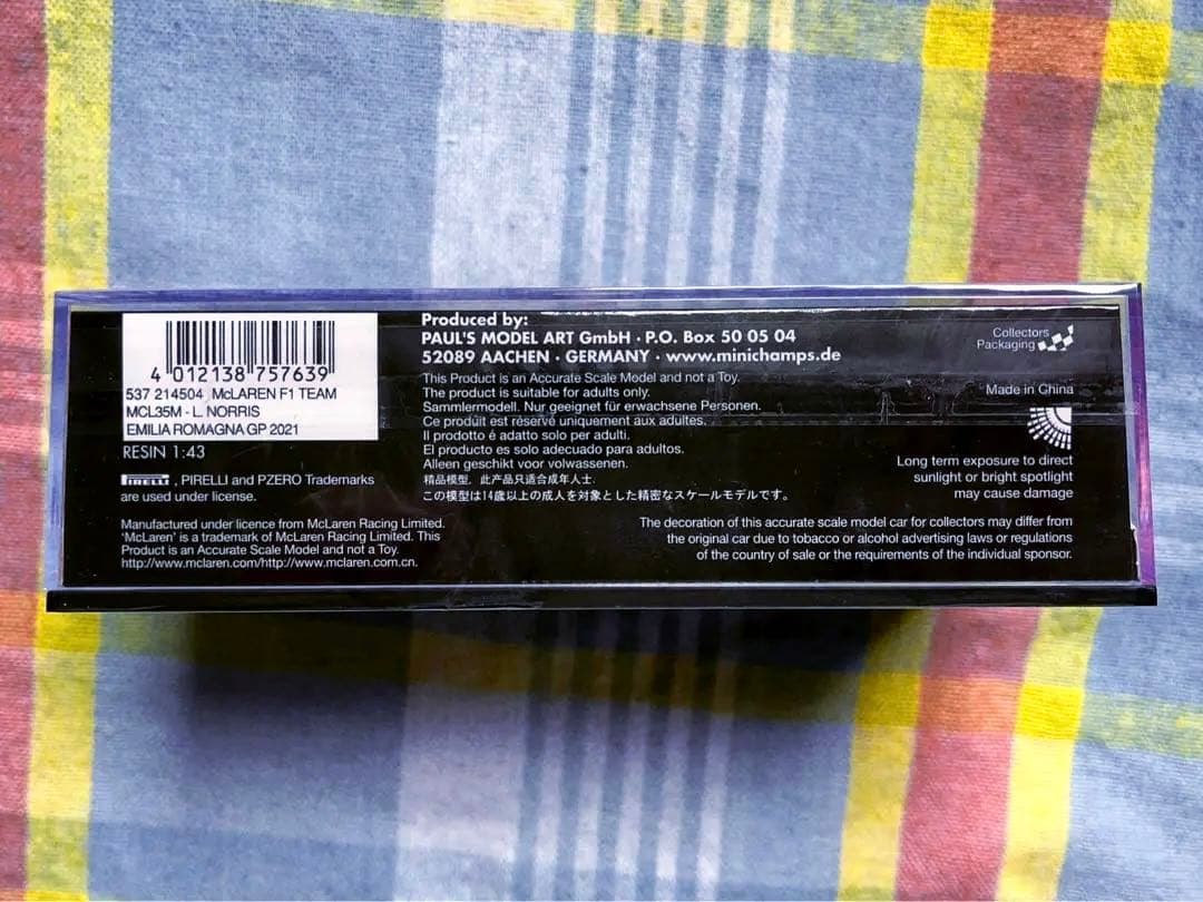 ミニチャンプス 1/43 マクラーレンMCL35M ランド・ノリス 480個限定