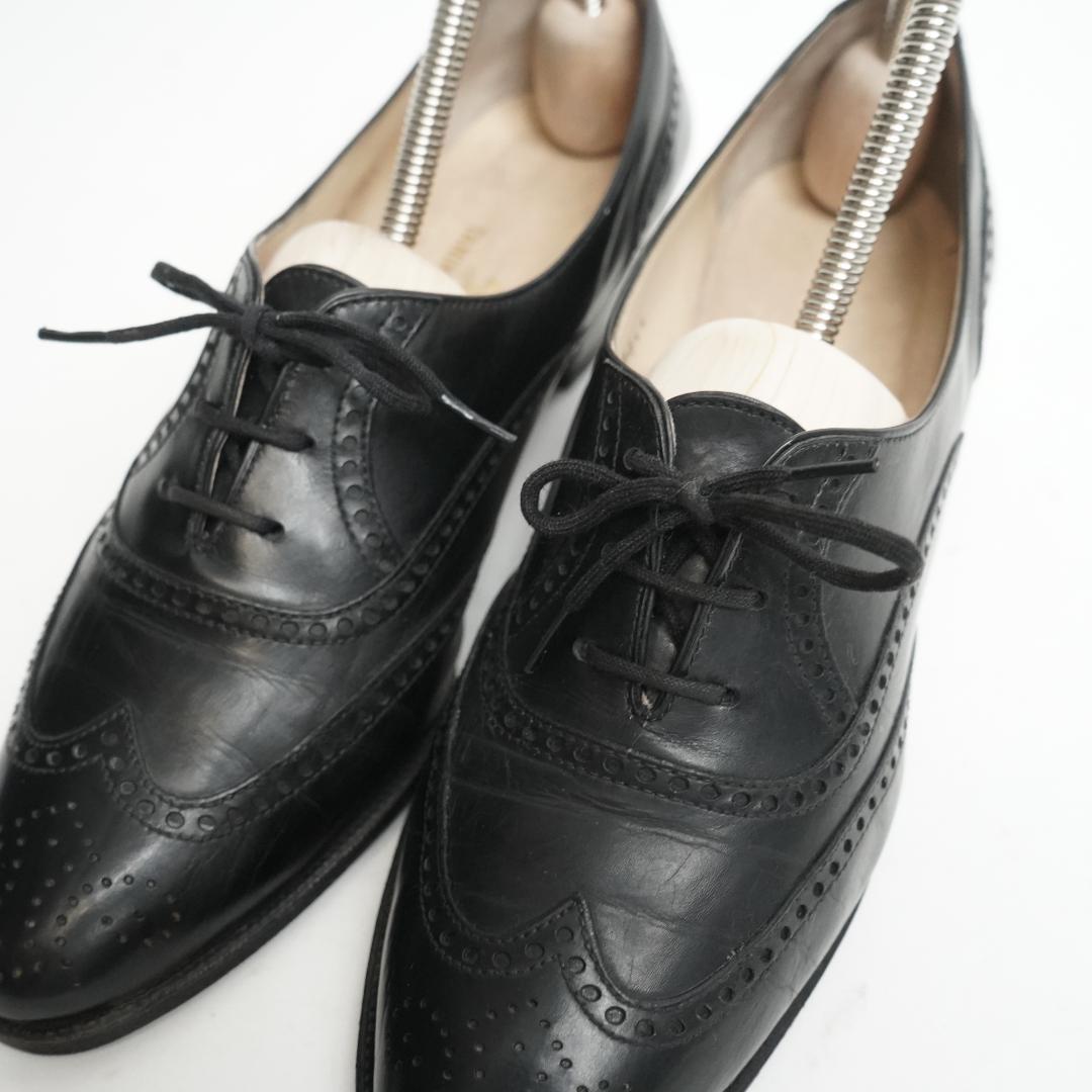 タニノクリスチー ローファー パンプス ヒール メダリオン 6 1/2 23.5