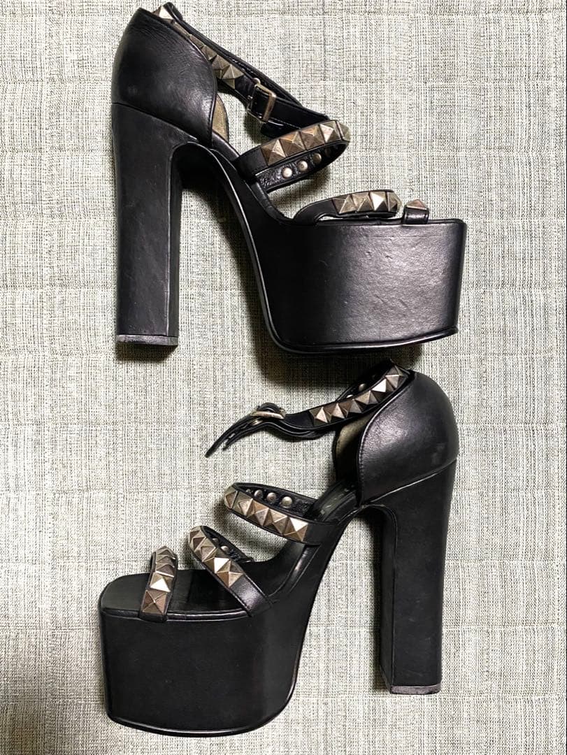 Pii　Hysterics スタッズサンダル　LGB メタリックタンク