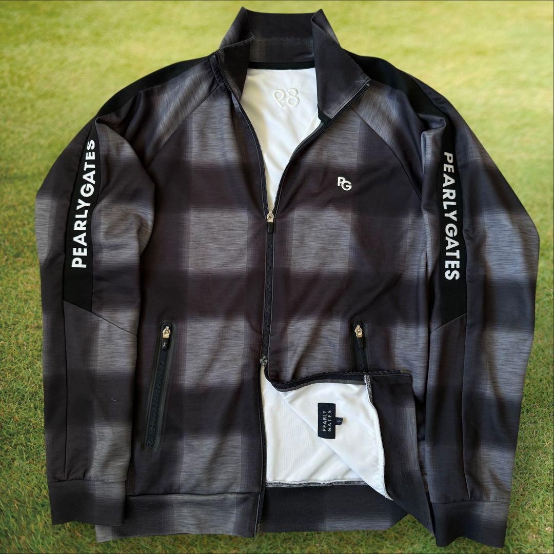 現行モデル　パーリーゲイツ　ジャケット　ブルゾン　XL〜XXL相当 黒　白　6