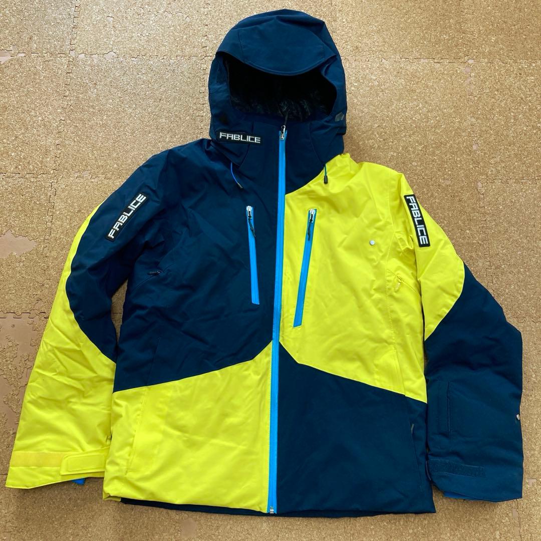 【美品】ファブリスFABLICEスキーウェアスキー スノボジャケットOメンズ紺黄