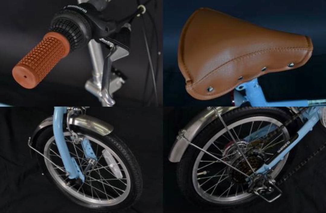 超希少未使用品　ボルボ 折り畳み自転車volvo 自転車 水色16インチ　自転車