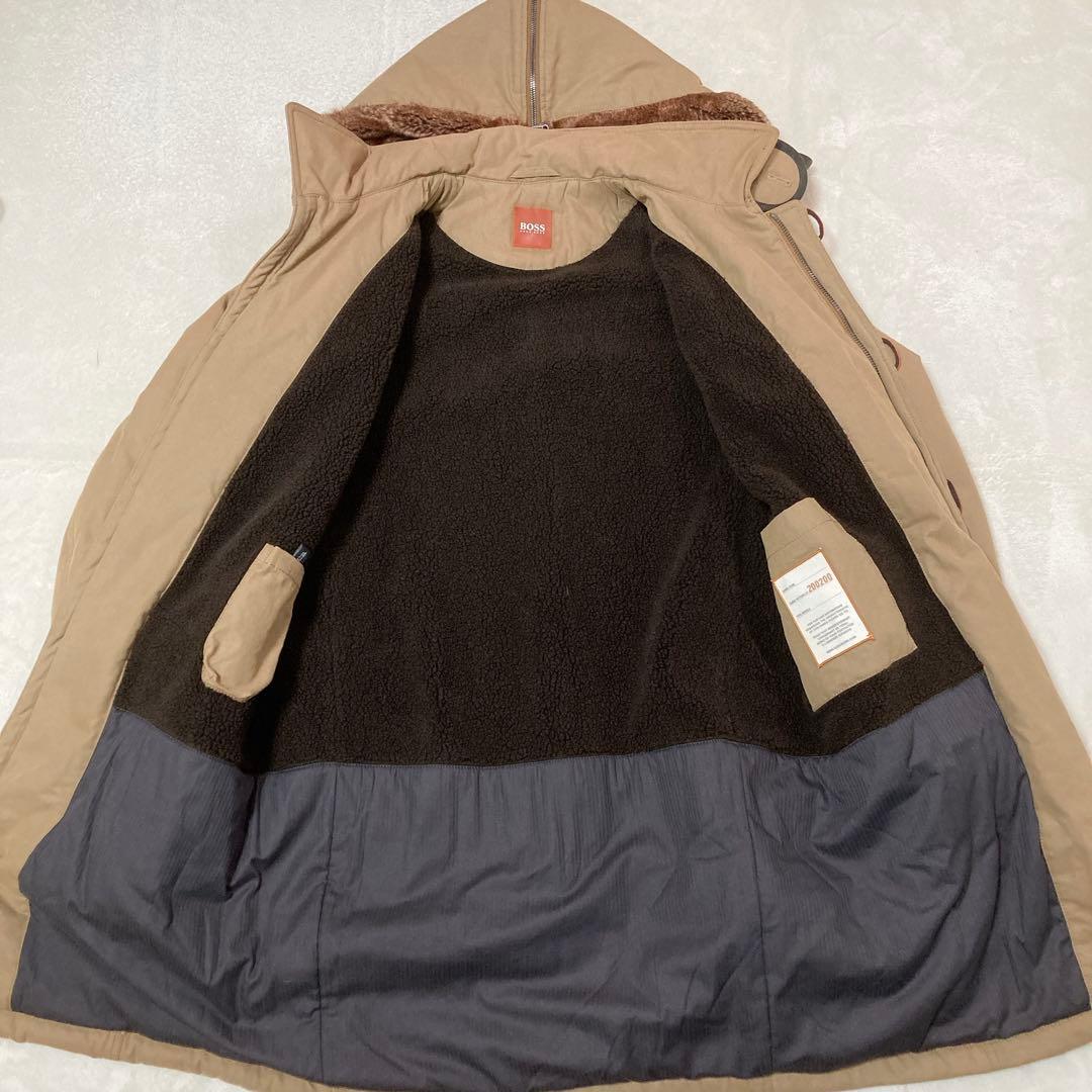 【美品】HUGO BOSS ヒューゴ ボス 裏ボア フード モッズコート 50