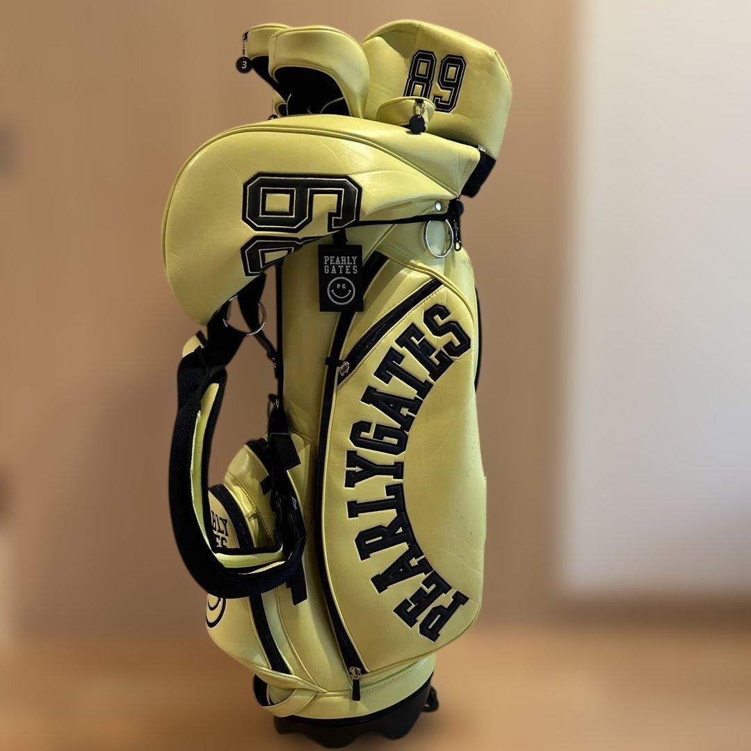 PEARLY GATES キャディバッグ 89 イエロー　ヘッドカバー付