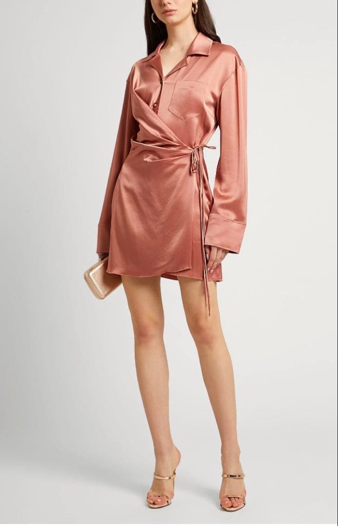 専用お値下げ！滝沢眞規子さん愛用ブランドナヌーシュカ　長袖シャツミニワンピース