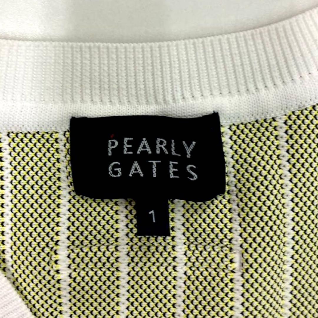 PEARLY GATES スマイリーフェイス　ニットベスト　Ｖネック　サイズ1