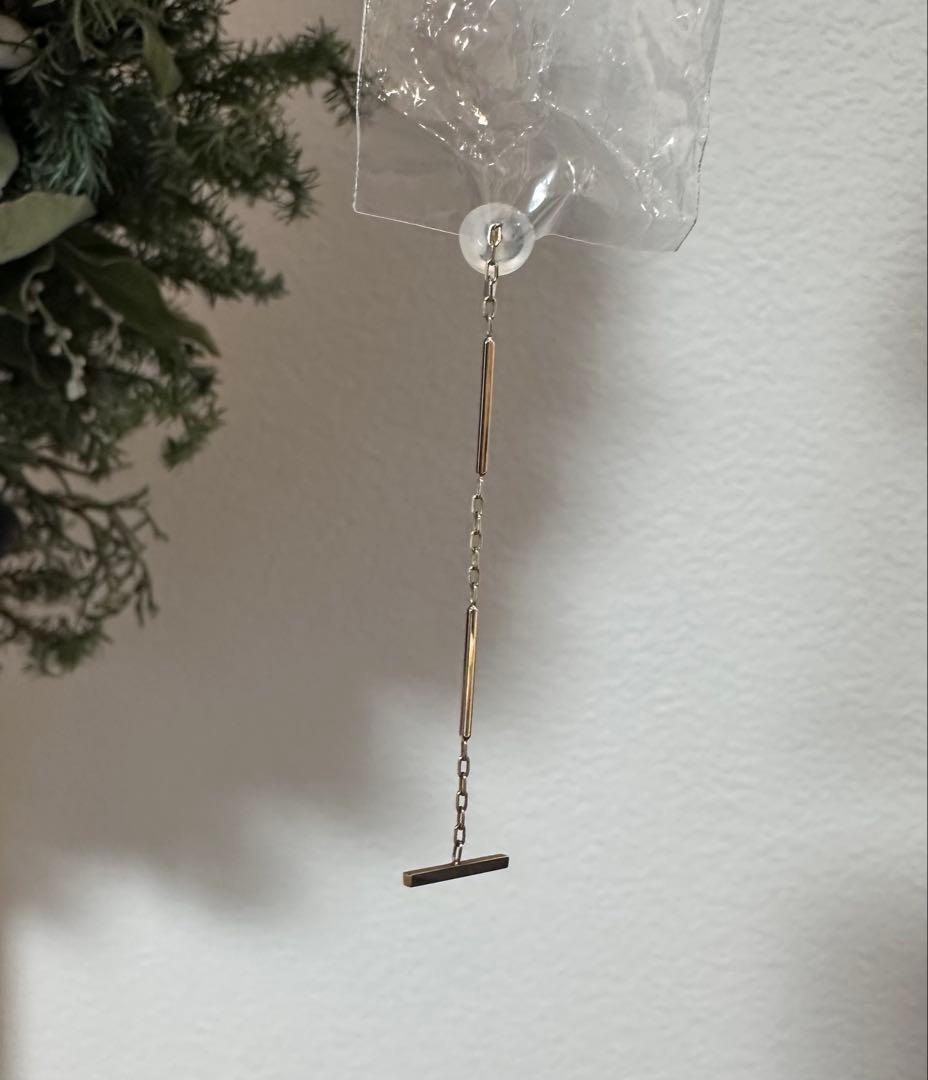 hirotakaヒロタカ　トグルチェーン ピアス　片耳　K10YG 3連