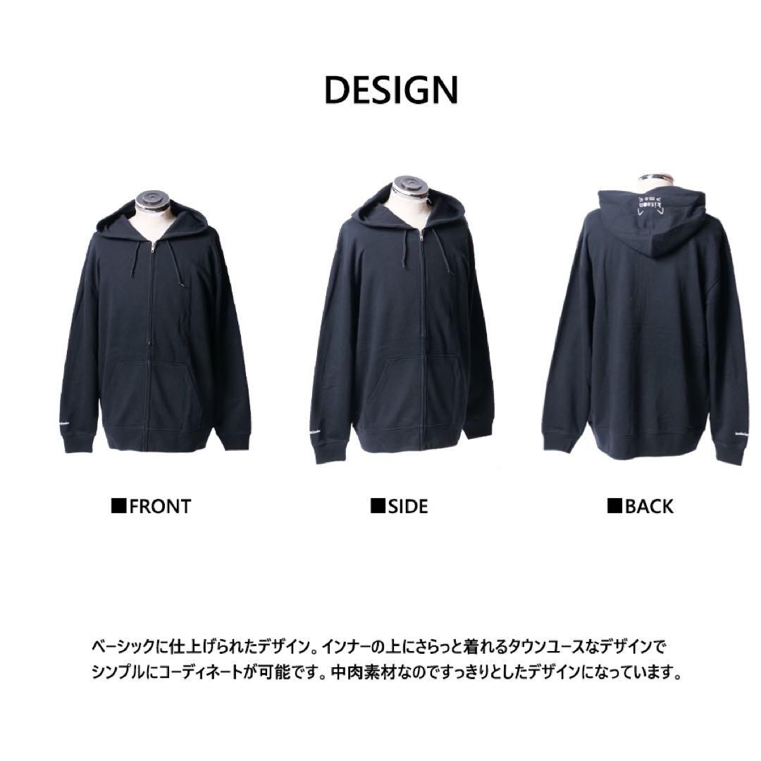 飯島颯 × Kitson meコラボZIPパーカー/ユニセックスL/D.NAVY