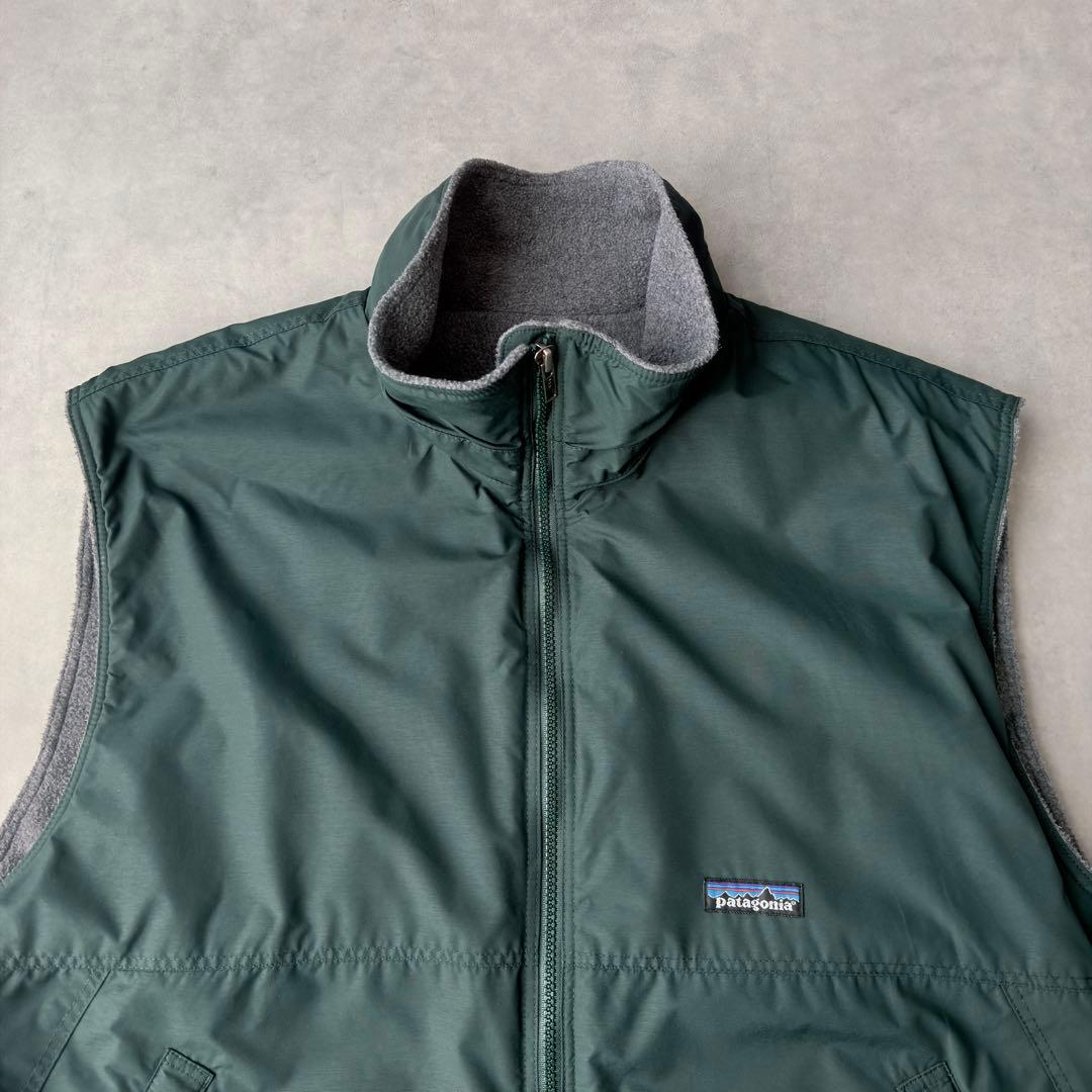 90s パタゴニア シェルドシンチラ ベスト XL グリーン 緑 ハンター