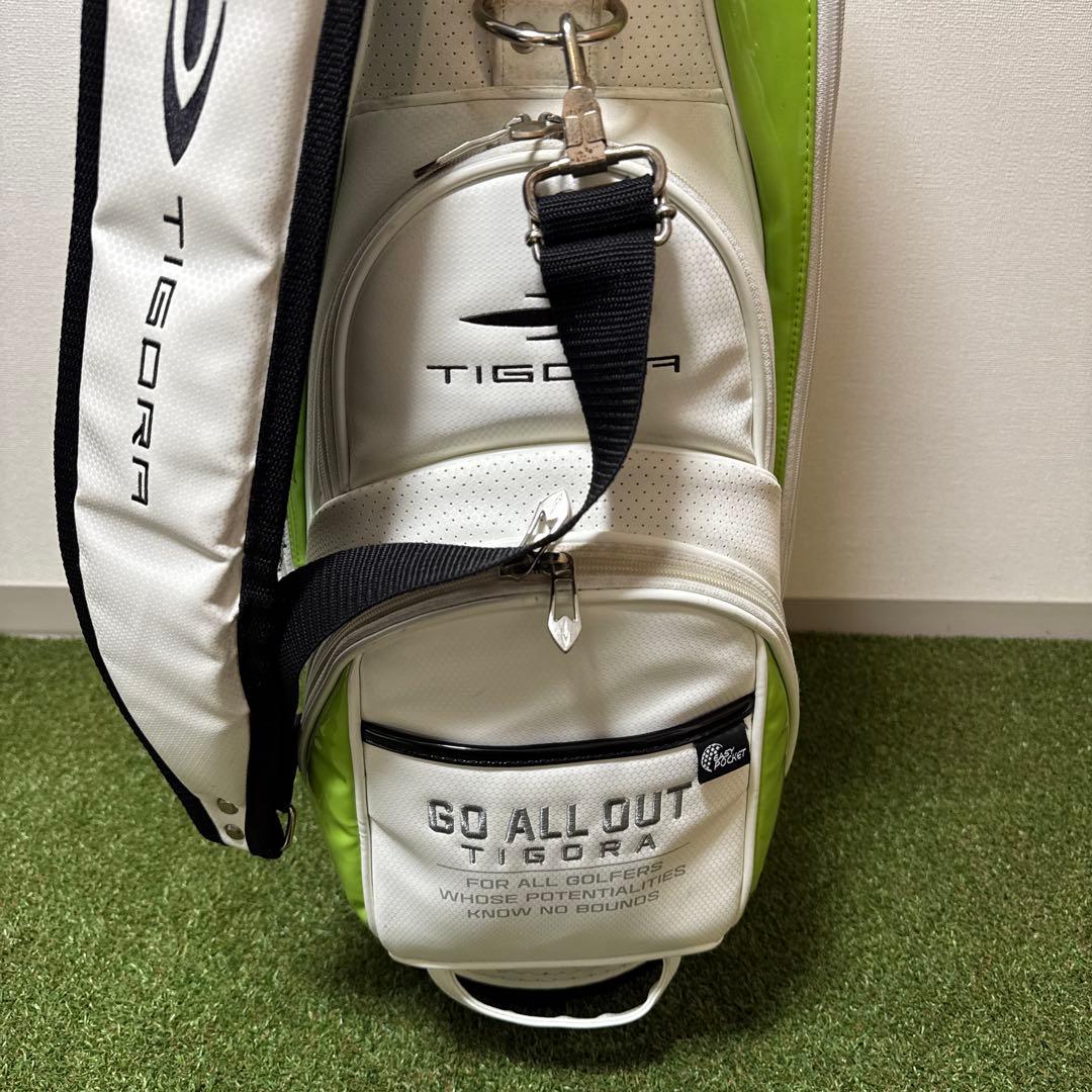 TIGORA キャディバッグ 47.5インチ対応左右非対称デザイン 9型