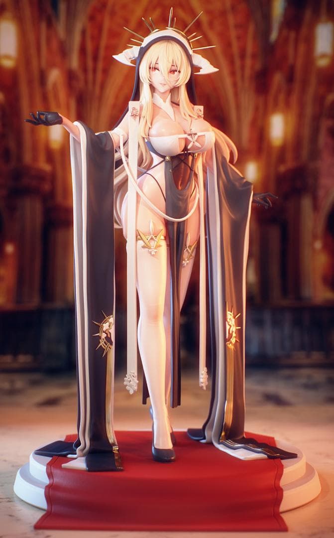 25ｃｍ　インプラカブル 1/7 アズールレーン ガレキ 未塗装未組立　アズレン