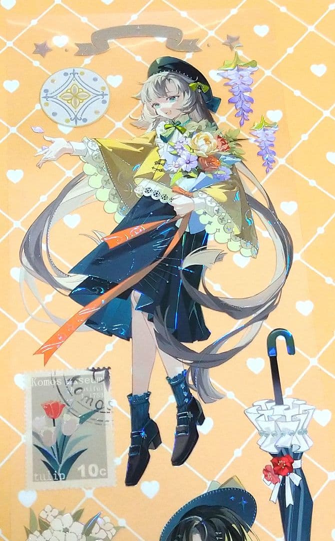 ✩のこり２✩J1026＃霁雨初晴(贝壳光)komos切り売り海外人物マステ女の子