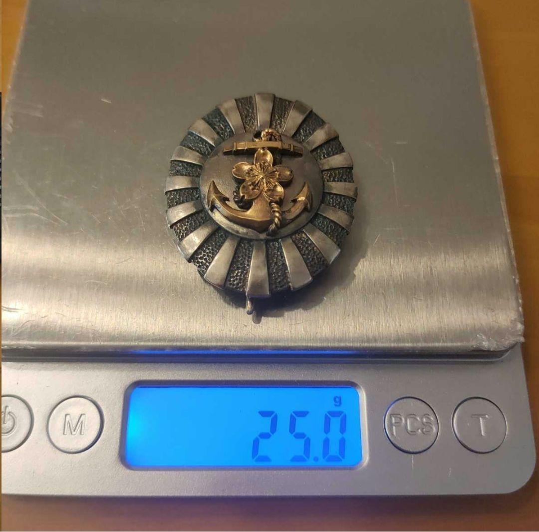 【激レア 美品!】海軍大学校卒業徽章 勲章 徽章 25g 本物保証　旧日本軍