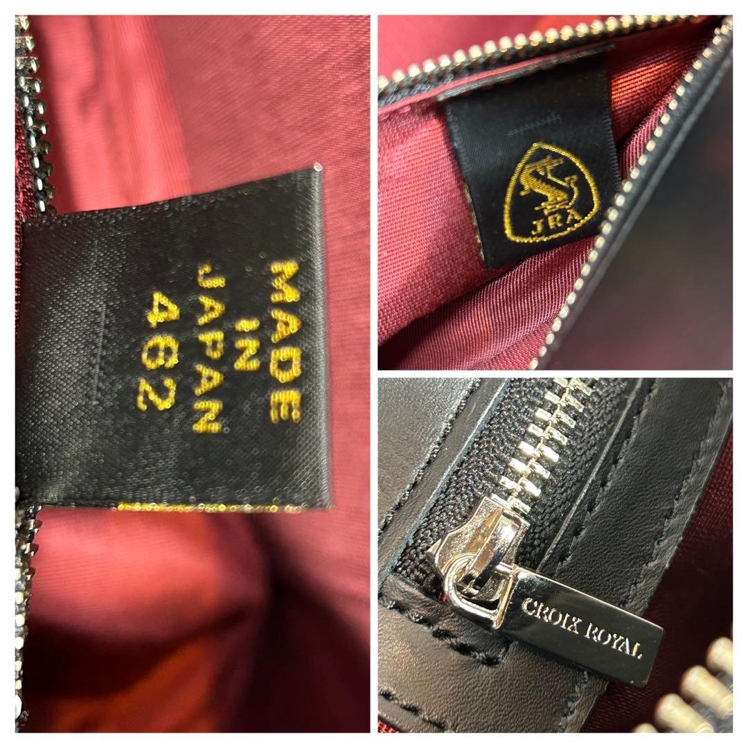 極美品 クロコダイル CROCODILE JRA バッグ マットクロコ ワニ革