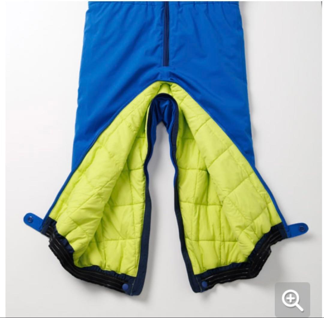 【未使用】mont-bell スキーウェア キッズ つなぎ 100cm 青