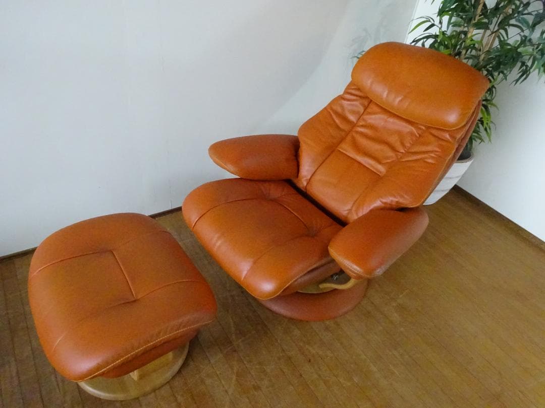 Toshihiro カリモク家具　パーソナルチェア　RU6620　本革