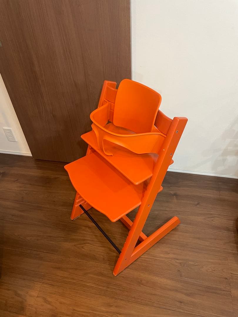 STOKKE　トリップトラップ　ベビーセット付き オレンジ