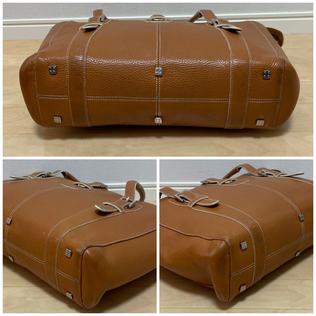 ■LOEWE（ロエベ）良品/レザー/ ハンドバッグ ライトブラウン