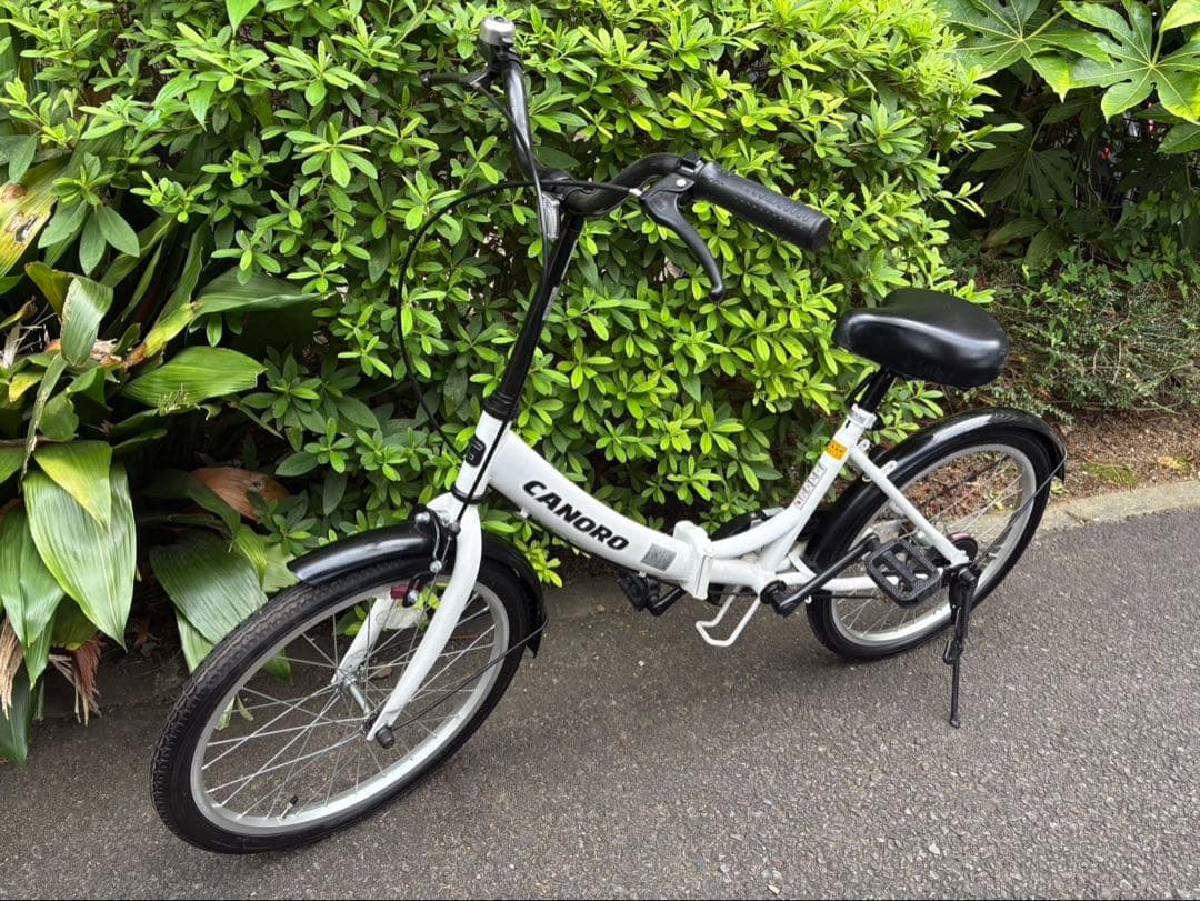 ✨CANORO 折りたたみ自転車 ホワイト 20インチ