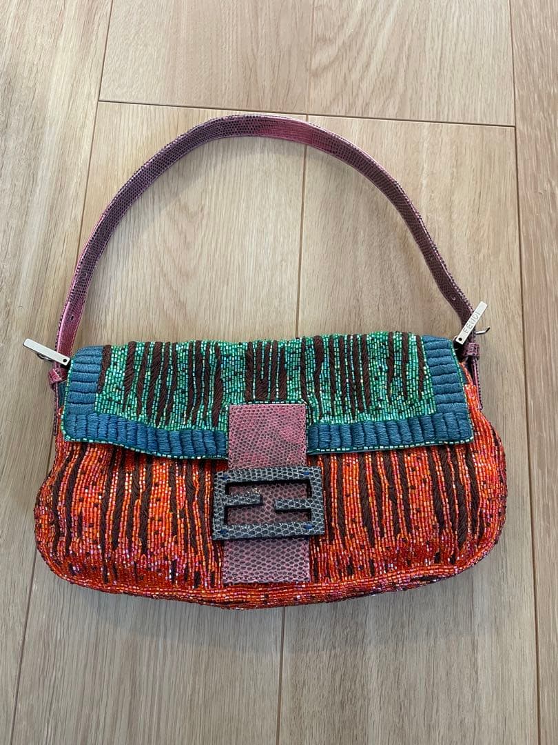 FENDI フェンディ ビーズバッグ ハンドバッグ マルチカラー 正規品